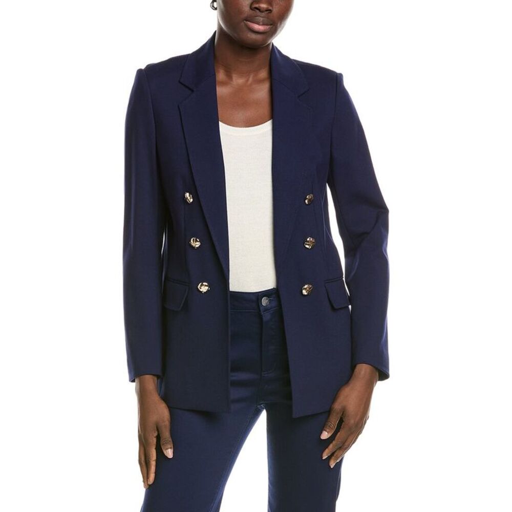 Jones New York Womens Modern Compression Jacket, Blue